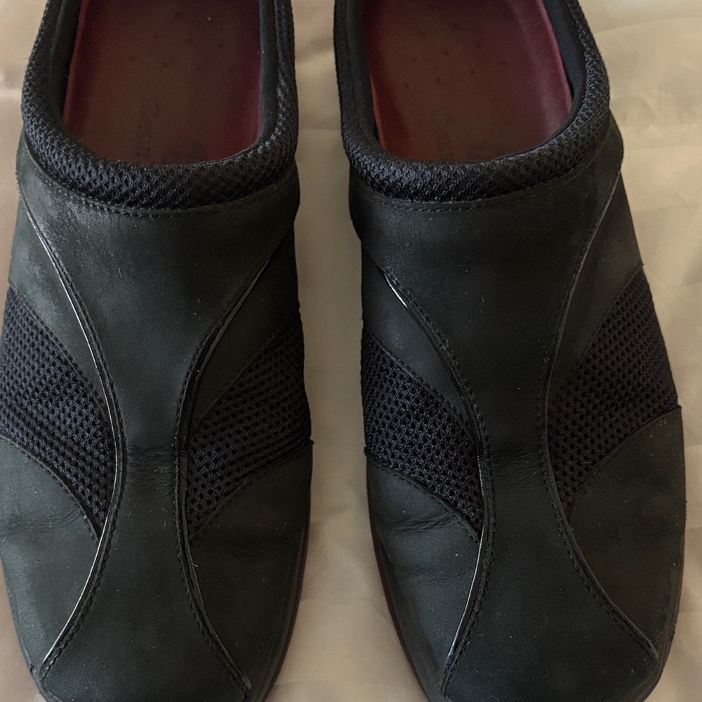 Cole Haan Black Mesh Slip-On Loafers